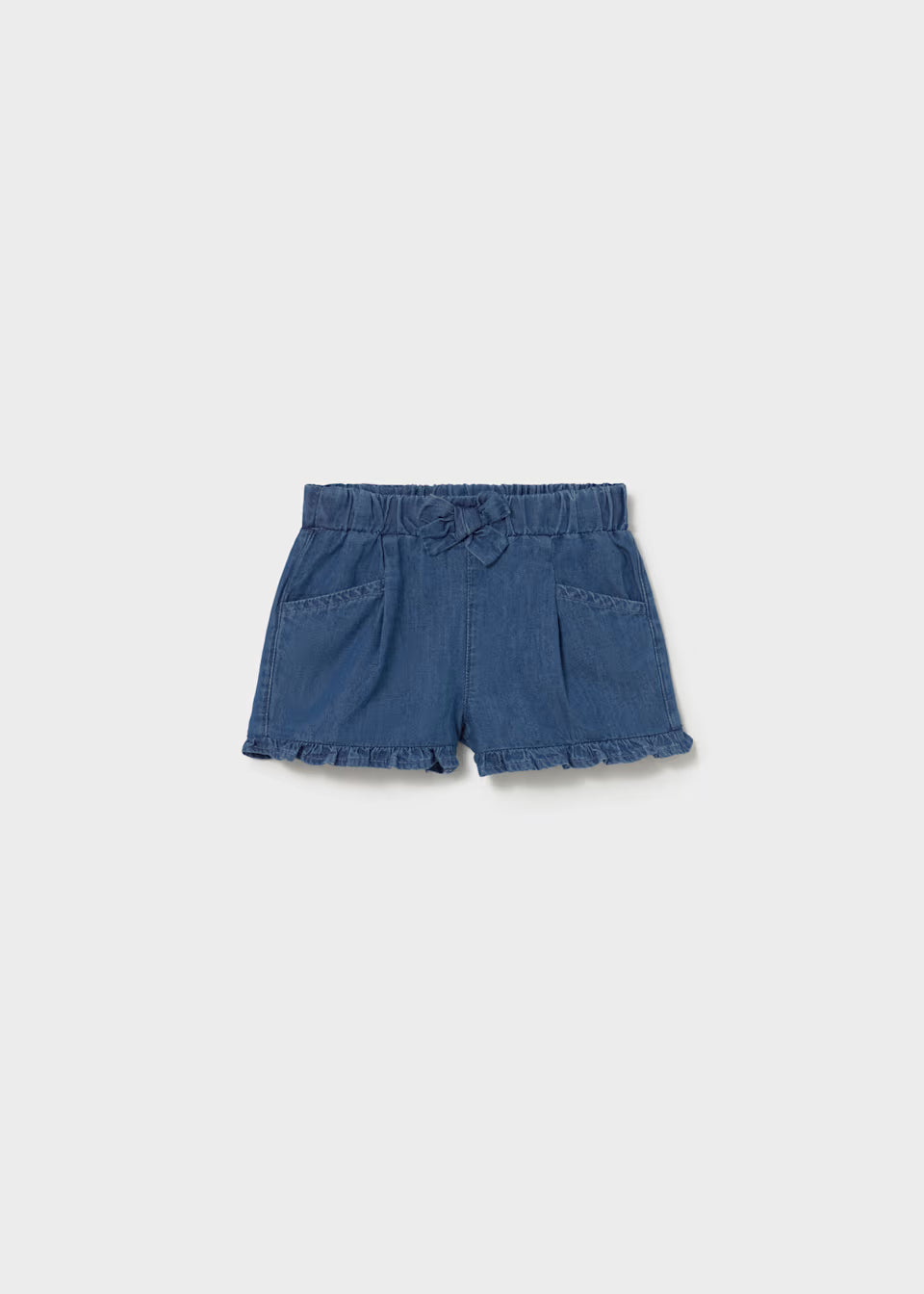 Flutter Hem Shorts - Dark Wash
