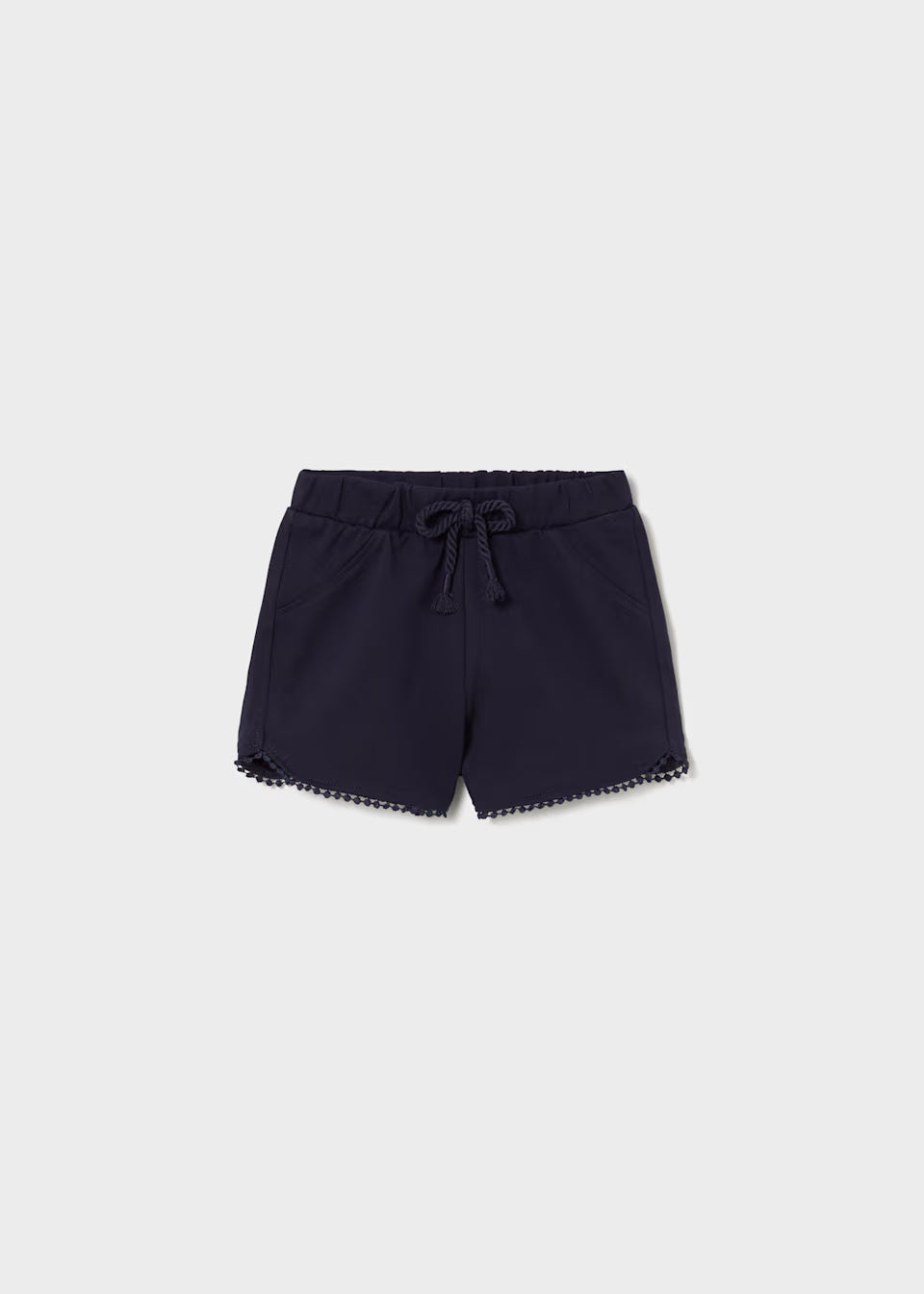 Scalloped Shorts - Navy