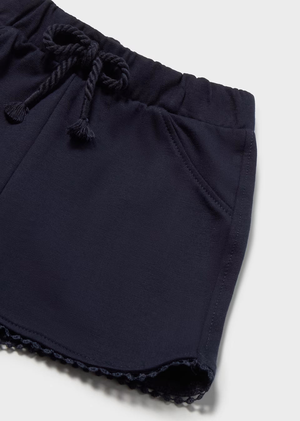 Scalloped Shorts - Navy