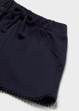 Scalloped Shorts - Navy
