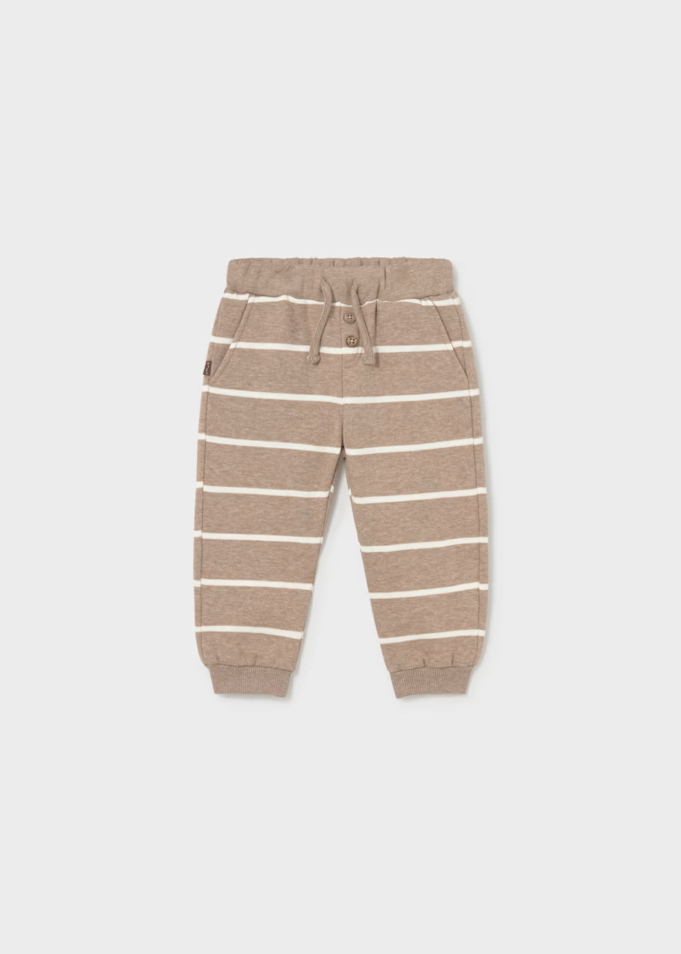 Fleece Joggers - Truffle Stripe