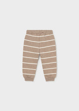 Fleece Joggers - Truffle Stripe