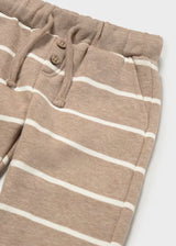 Fleece Joggers - Truffle Stripe