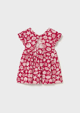 Flutter Sleeve Knit Dress - Red Shell