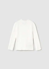 Ribbed Mock Neck Sweater - Natural