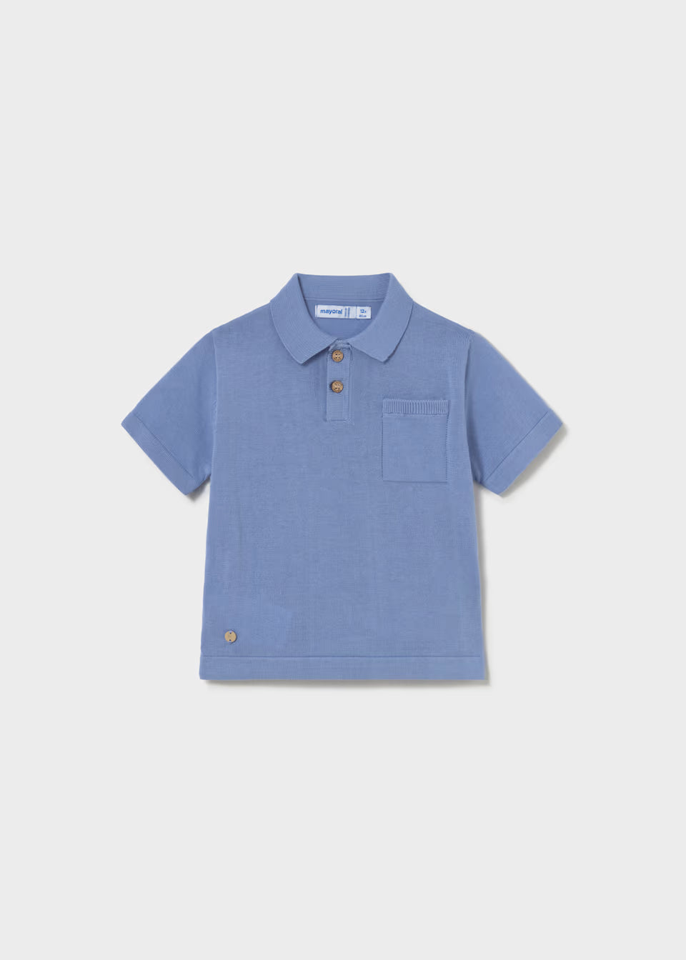 Knit Polo - Capri Blue
