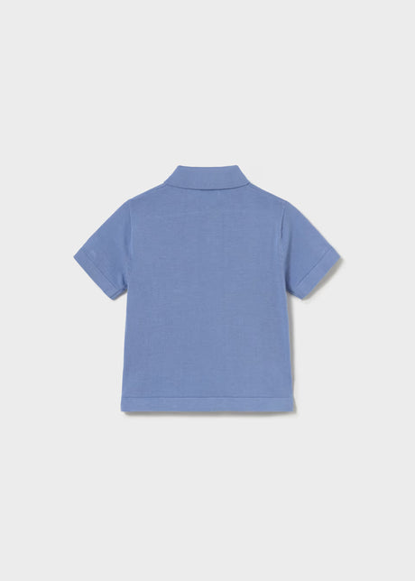 Knit Polo - Capri Blue