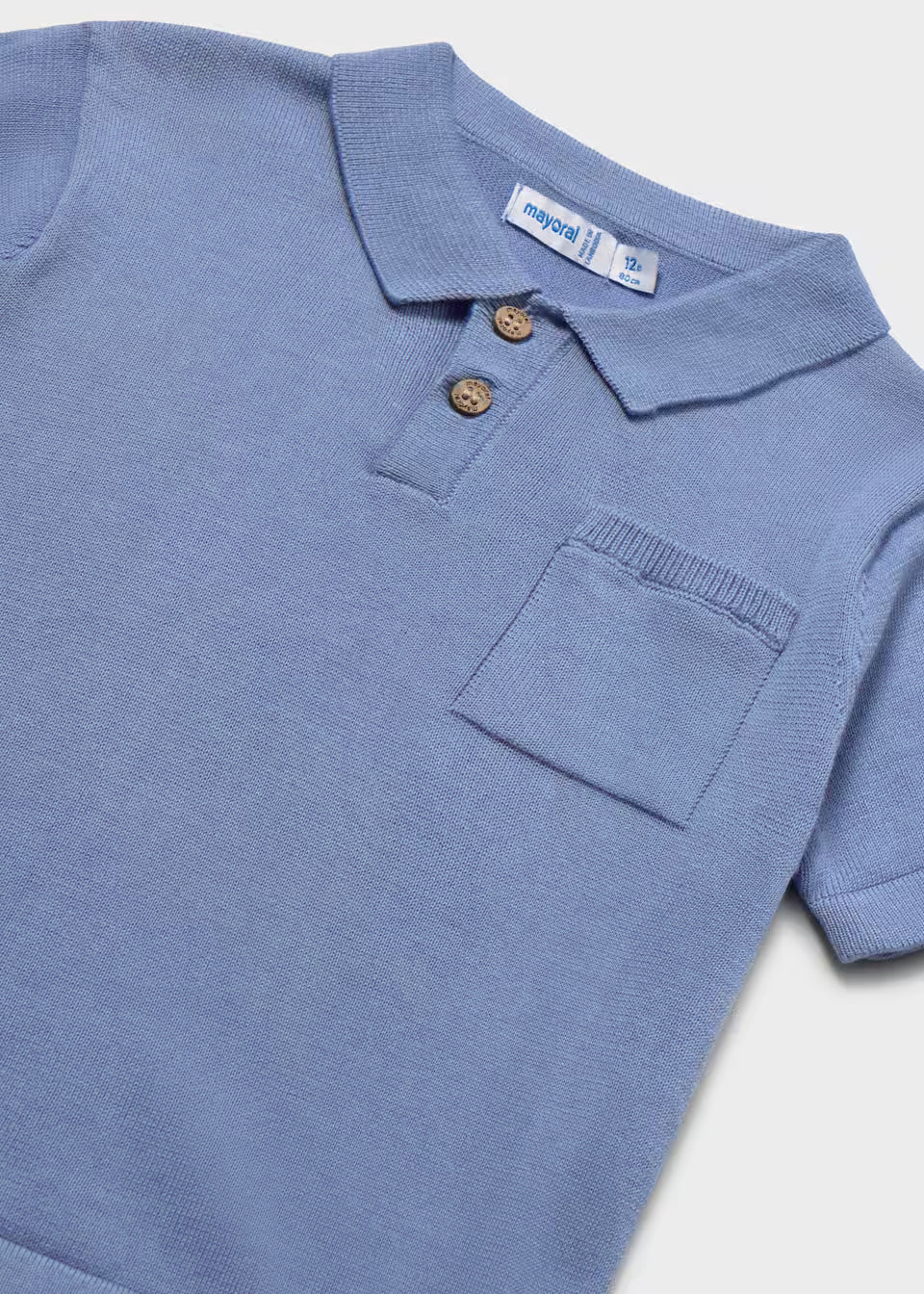 Knit Polo - Capri Blue