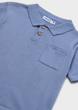 Knit Polo - Capri Blue
