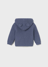 Sherpa Lined Zip Up Hoodie - Whale Blue