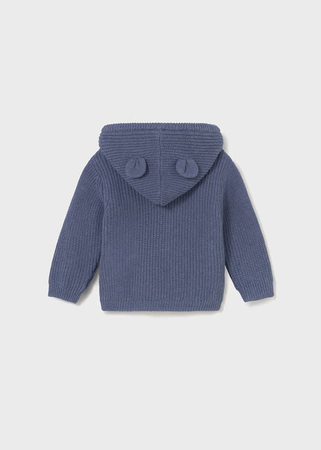 Sherpa Lined Zip Up Hoodie - Whale Blue