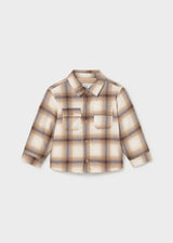 Lined Shacket - Biscuit Plaid