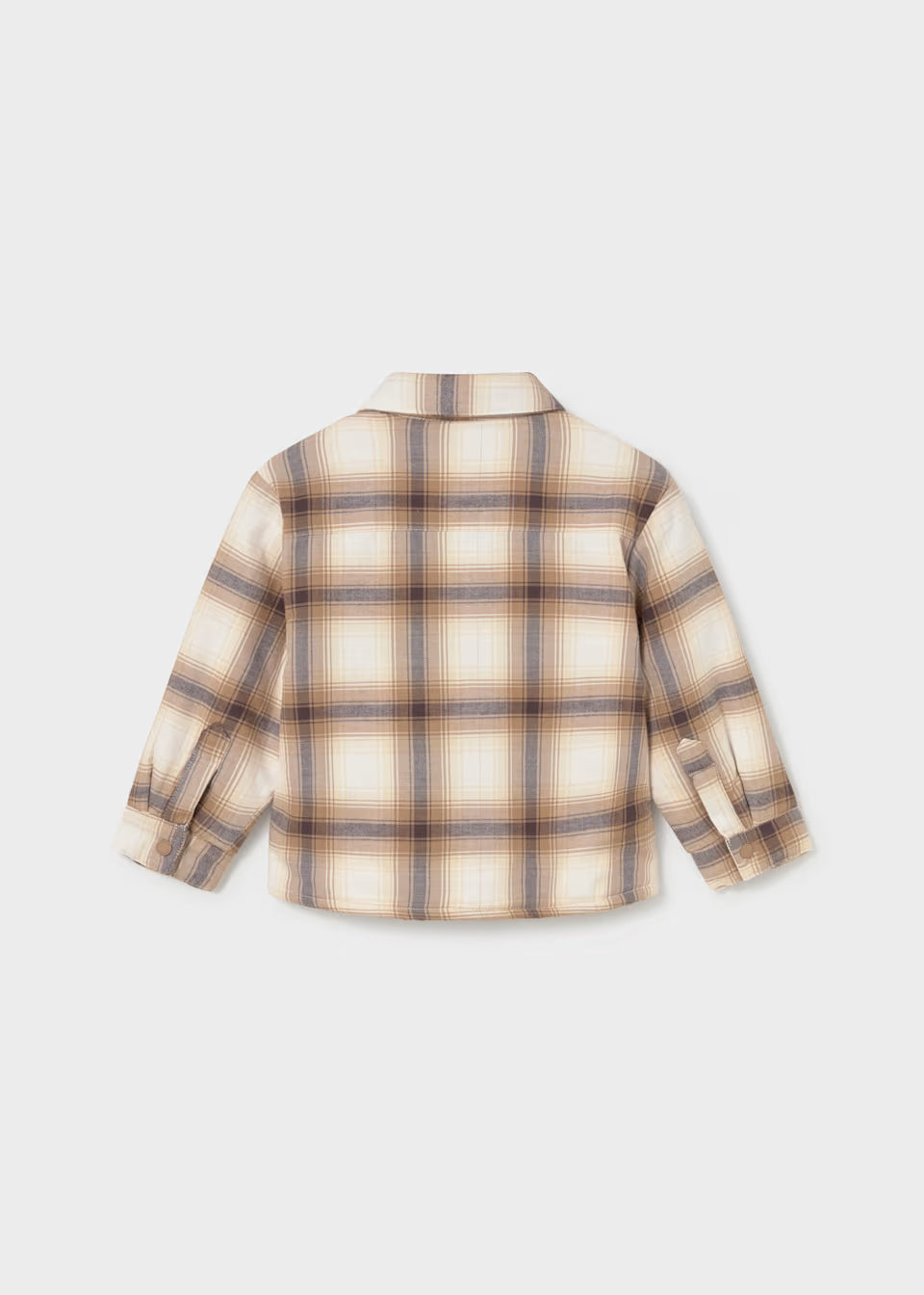Lined Shacket - Biscuit Plaid