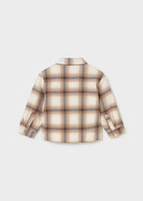 Lined Shacket - Biscuit Plaid