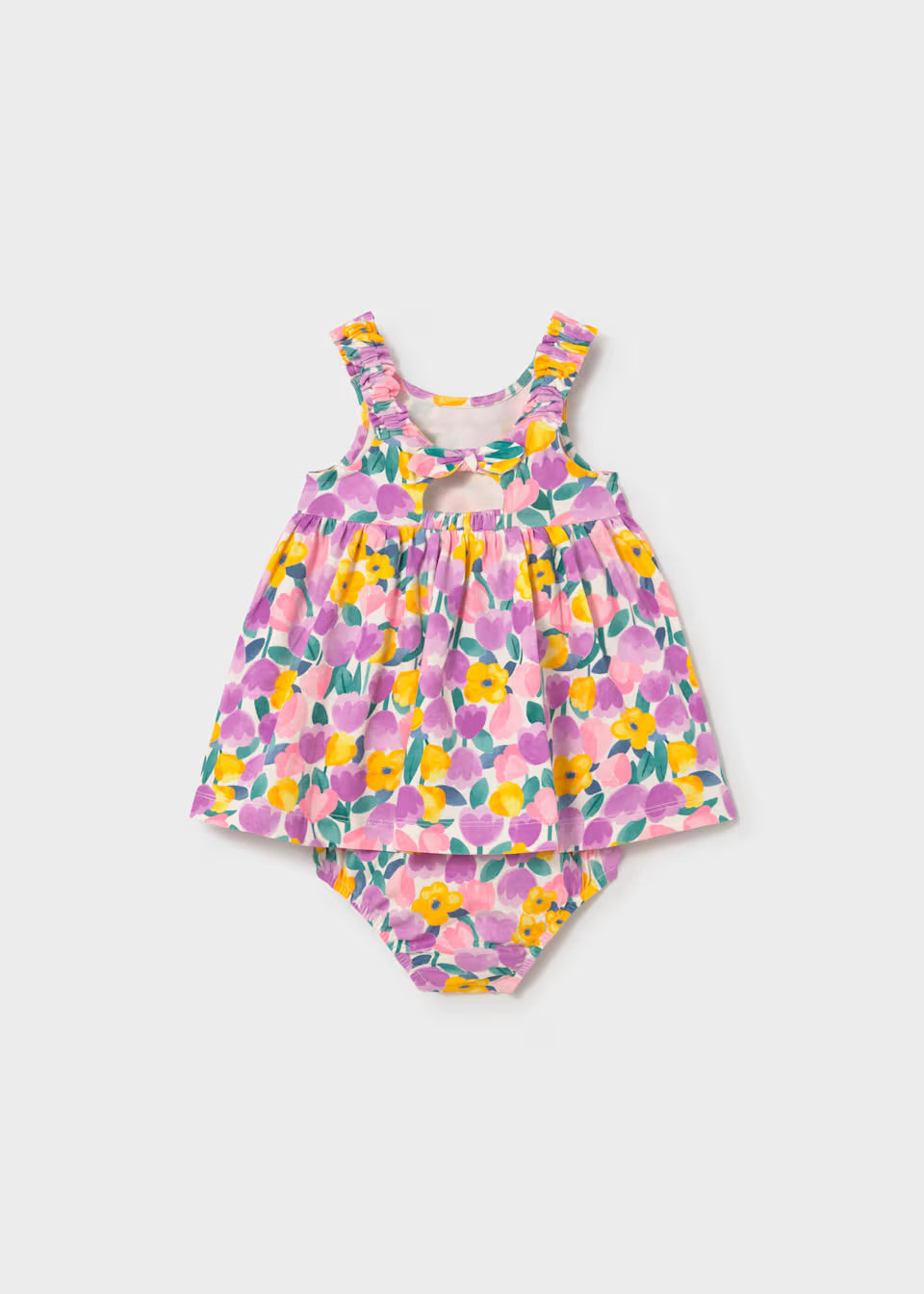 Bow Back Tank Dress - Lilac Floral