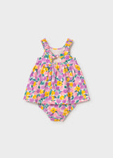 Bow Back Tank Dress - Lilac Floral
