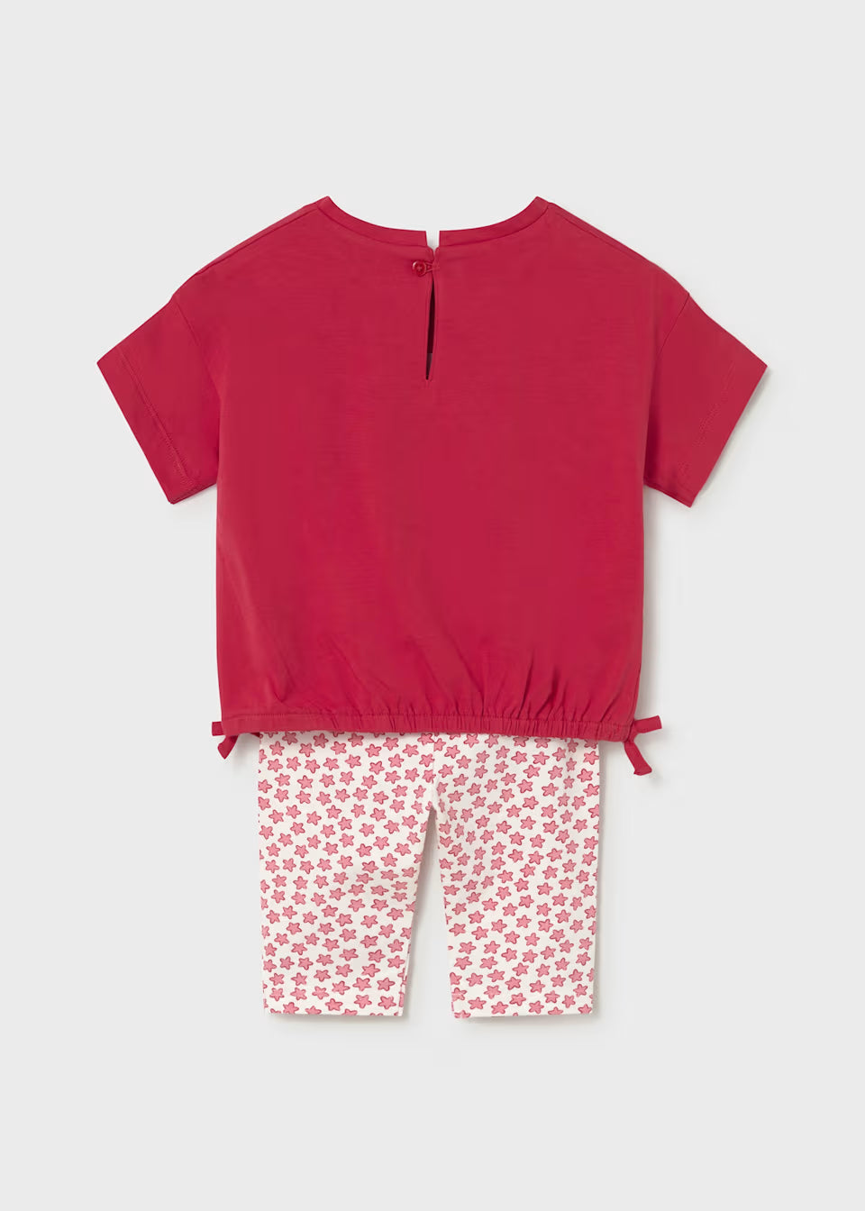 Bow Hem Tee and Shorts - Red Sea Stars