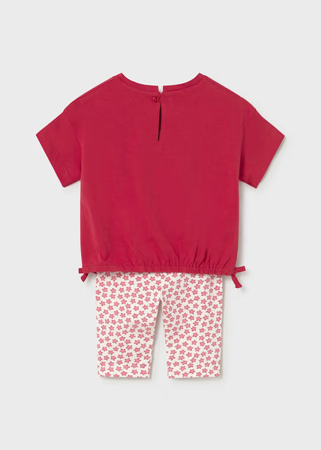 Bow Hem Tee and Shorts - Red Sea Stars