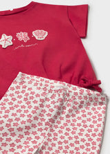 Bow Hem Tee and Shorts - Red Sea Stars
