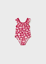 One Piece Swimsuit - Red Shells