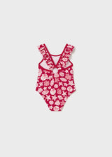 One Piece Swimsuit - Red Shells