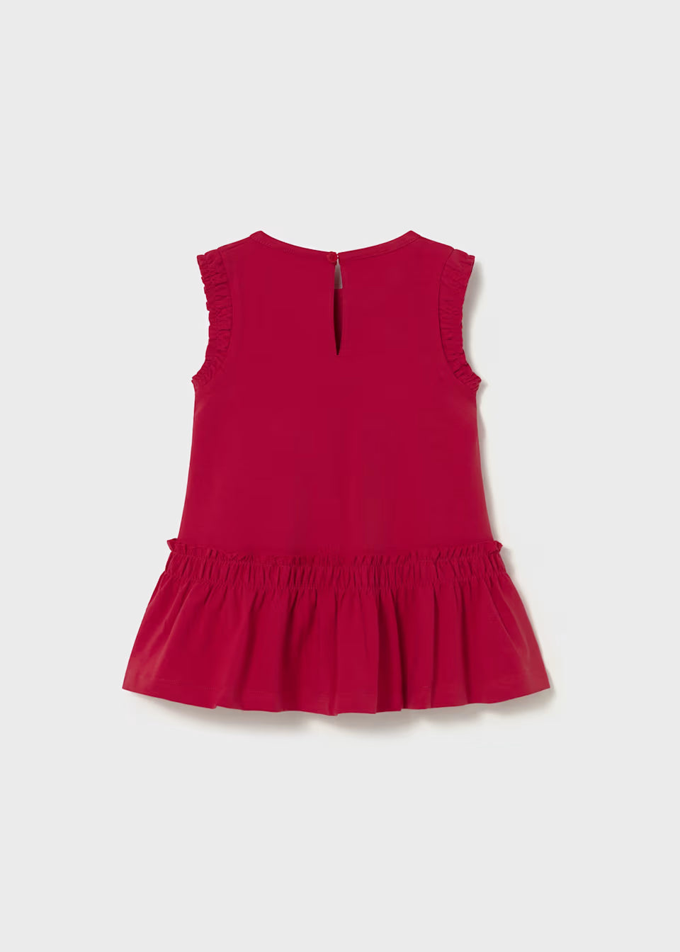 Sleeveless Skirted Dress - Red Sea Shells