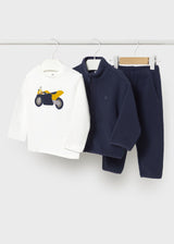 Zip Up Tracksuit - Navy Motorcycle