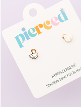 Pierced Co. Screwback Earrings - Chicken