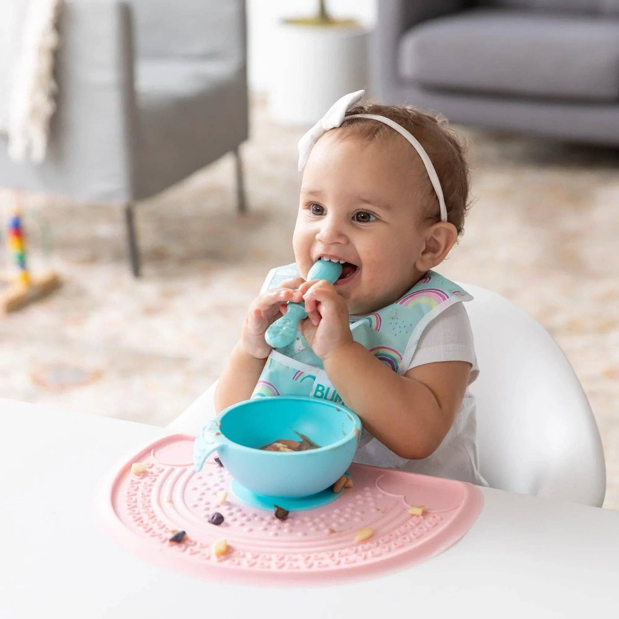 Starter Bib 2 Pack - Rainbows & Unicorns