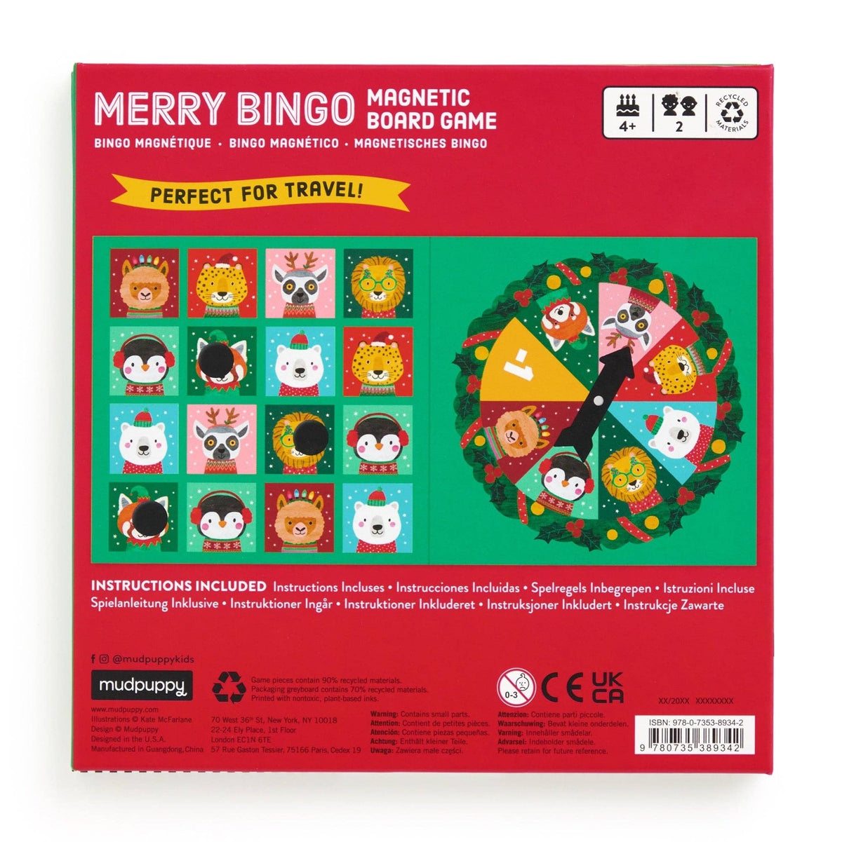 Magnetic Board Game - Merry Bingo