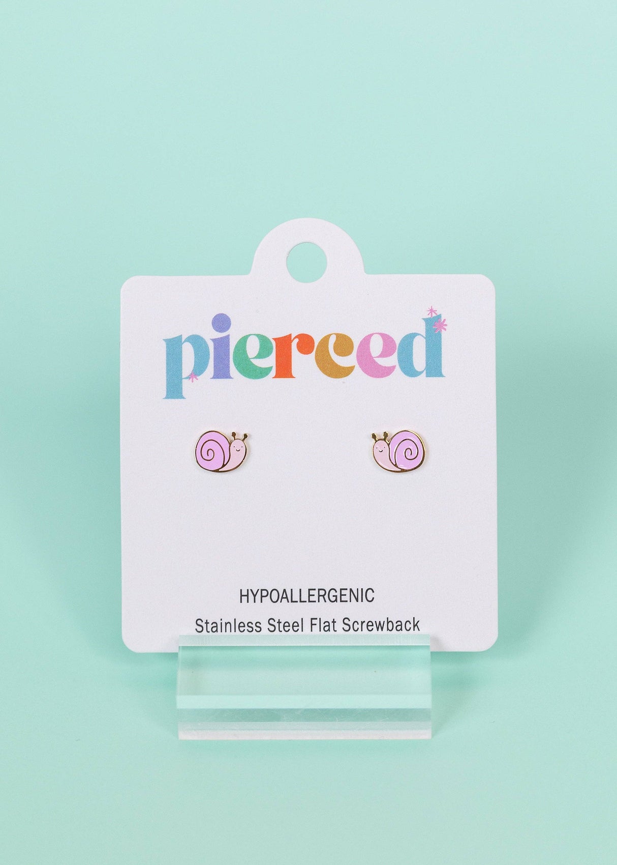 Pierced Co. Screwback Earrings - Snail