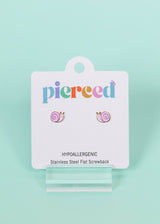 Pierced Co. Screwback Earrings - Snail