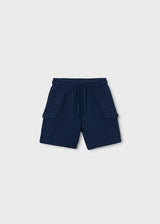 Button Pocket Tee and Shorts - Navy