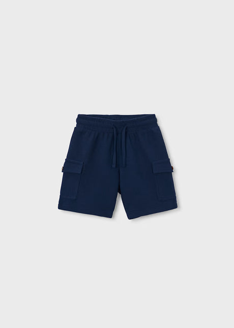 Button Pocket Tee and Shorts - Navy