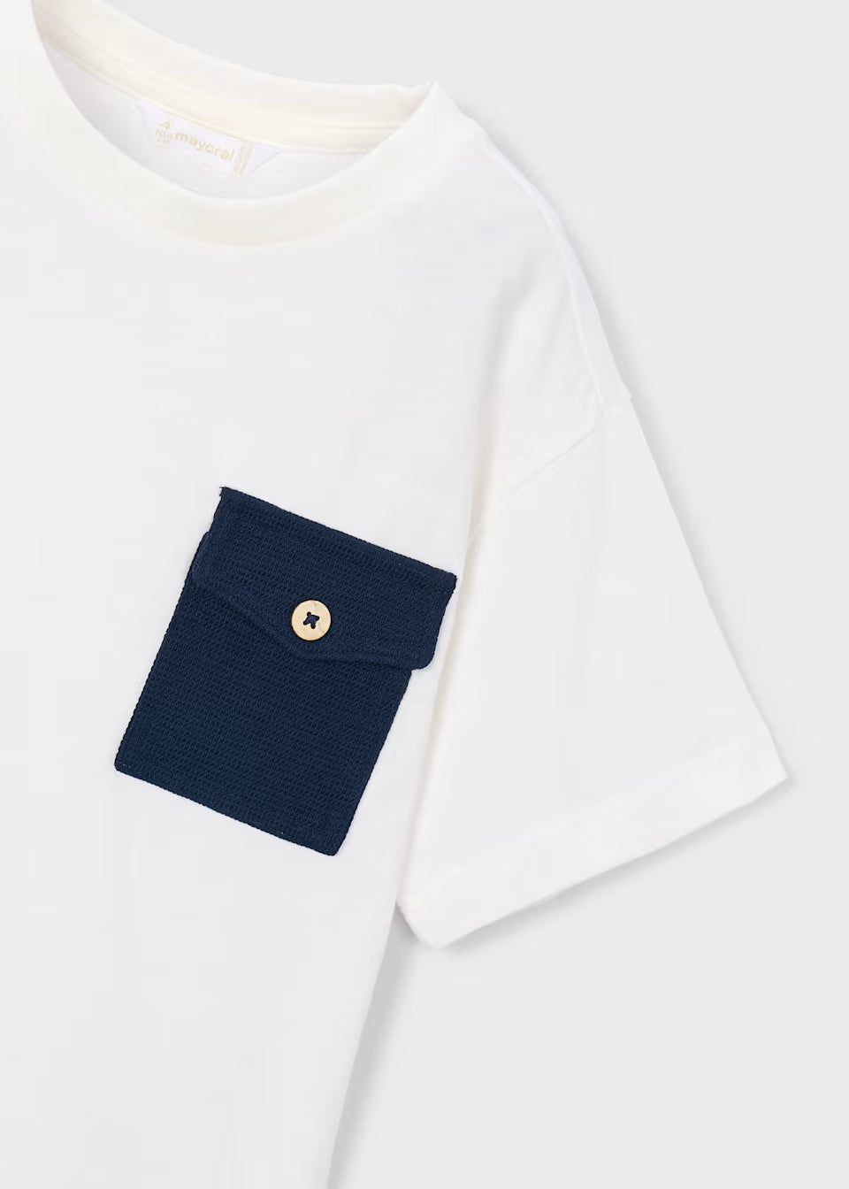 Button Pocket Tee and Shorts - Navy