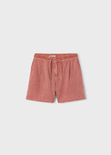 Linen Shorts - Red