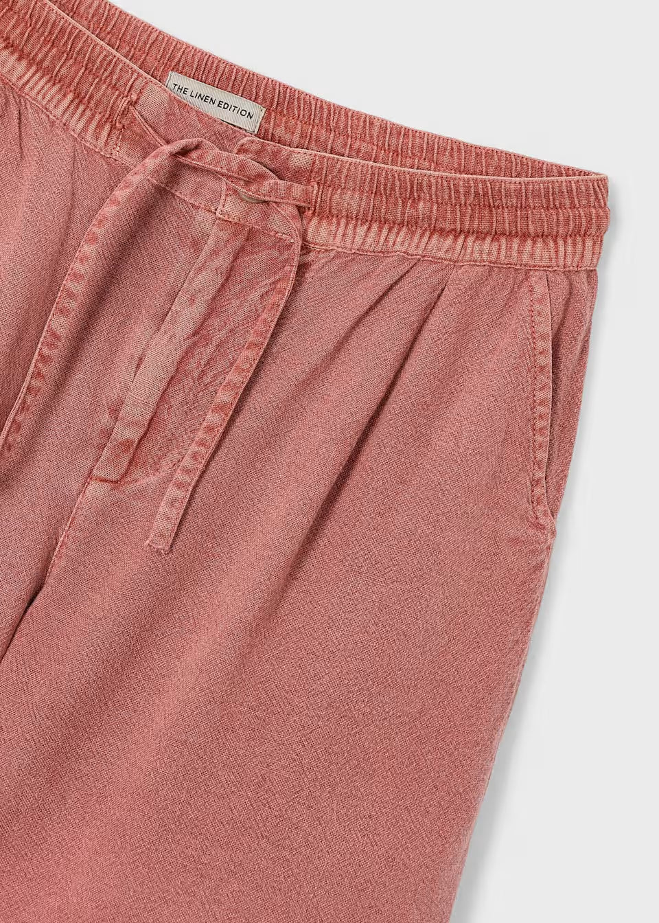 Linen Shorts - Red