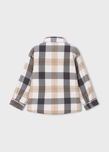Lined Overshirt - Blackboard Plaid