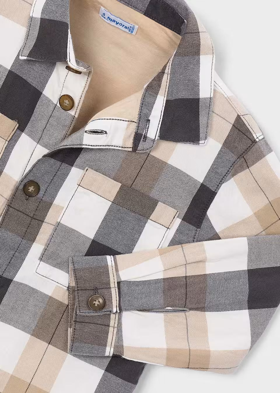 Lined Overshirt - Blackboard Plaid