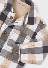 Lined Overshirt - Blackboard Plaid