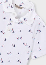 Short Sleeve Polo - Sailboats