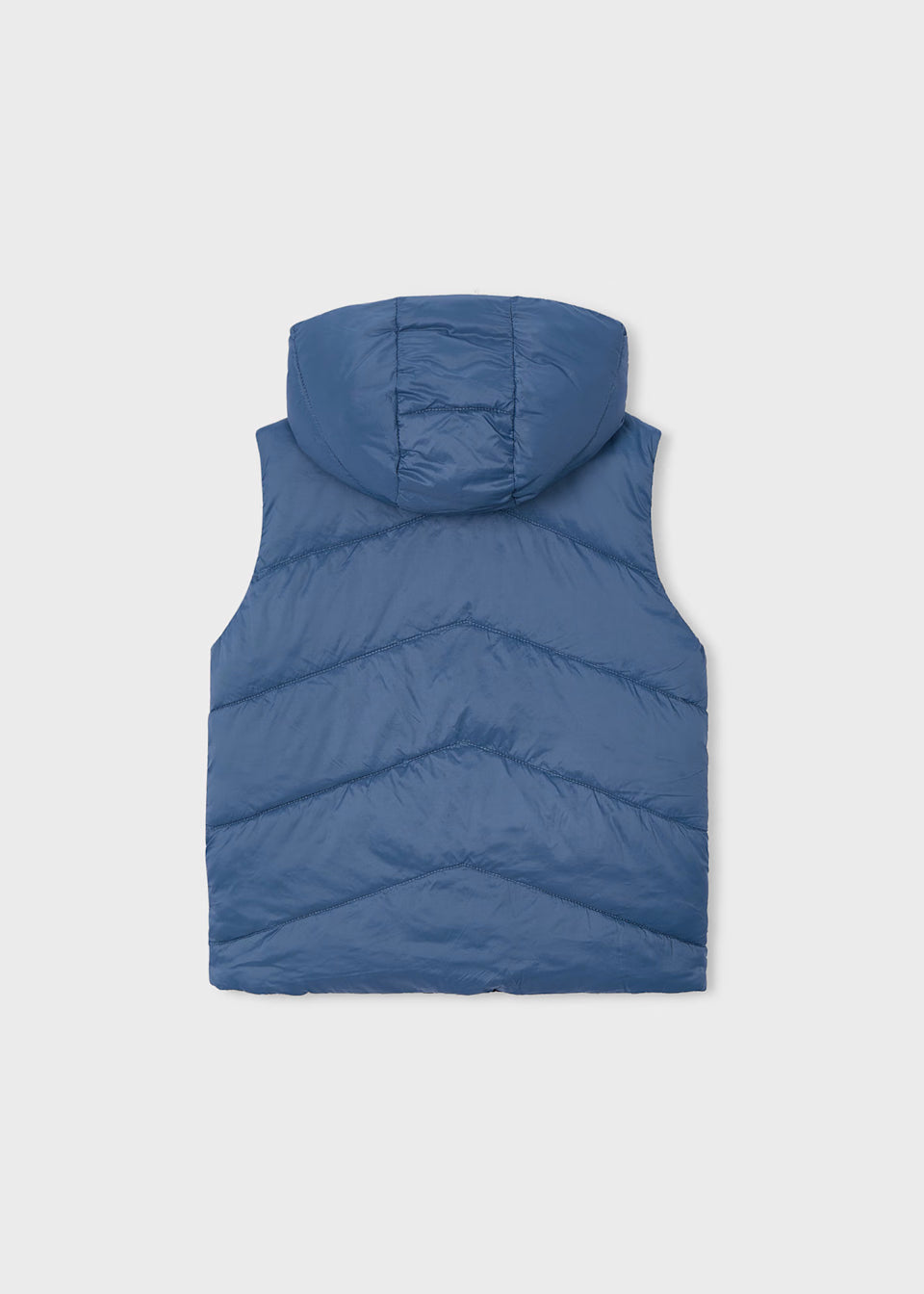 Reversible Hooded Vest - Steel