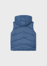 Reversible Hooded Vest - Steel