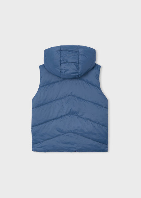 Reversible Hooded Vest - Steel