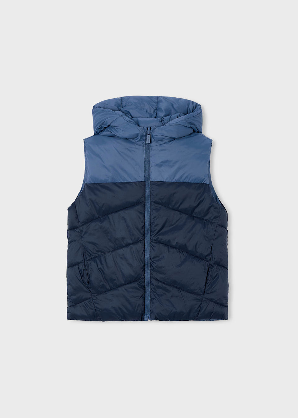Reversible Hooded Vest - Steel