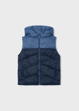 Reversible Hooded Vest - Steel