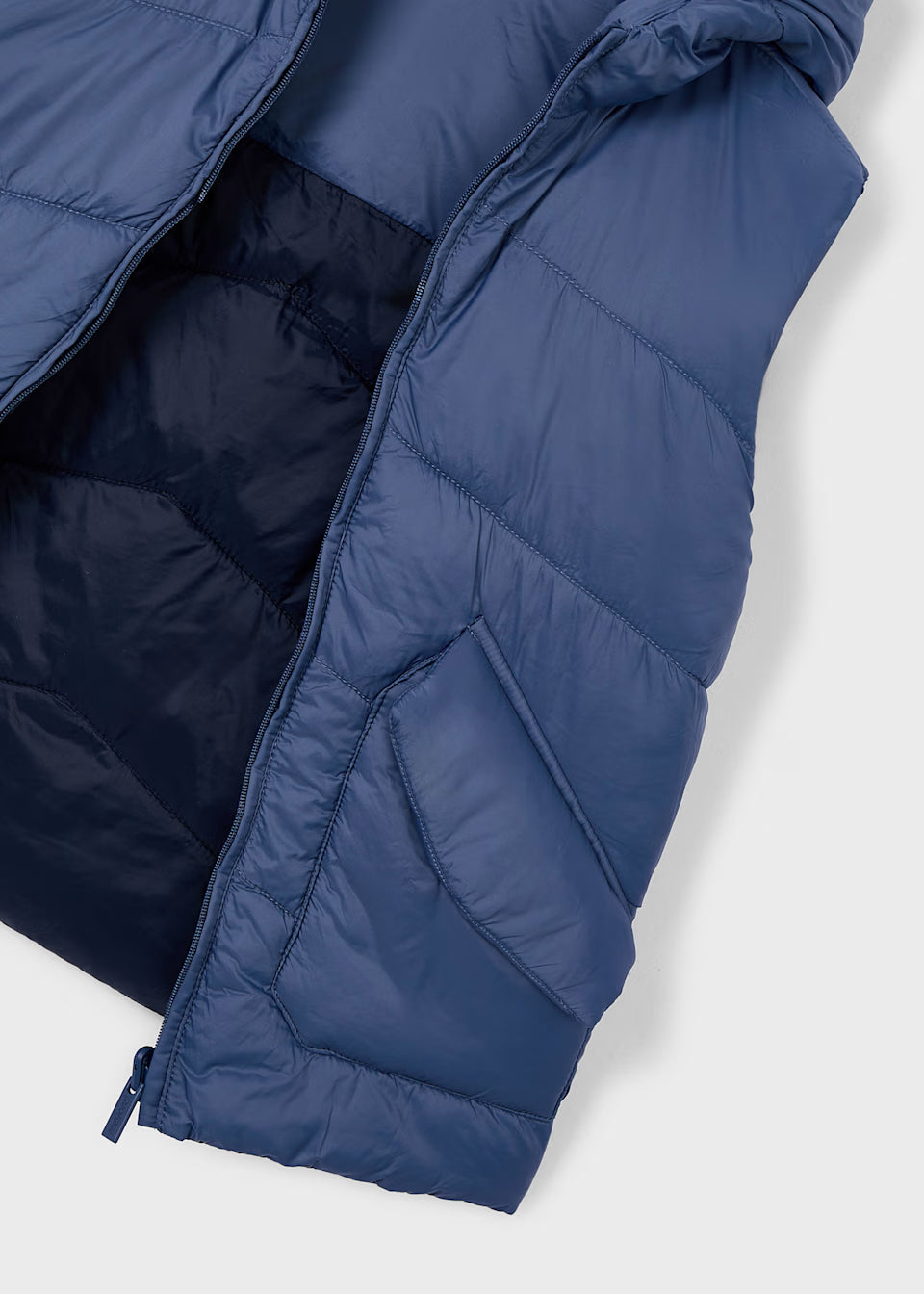 Reversible Hooded Vest - Steel