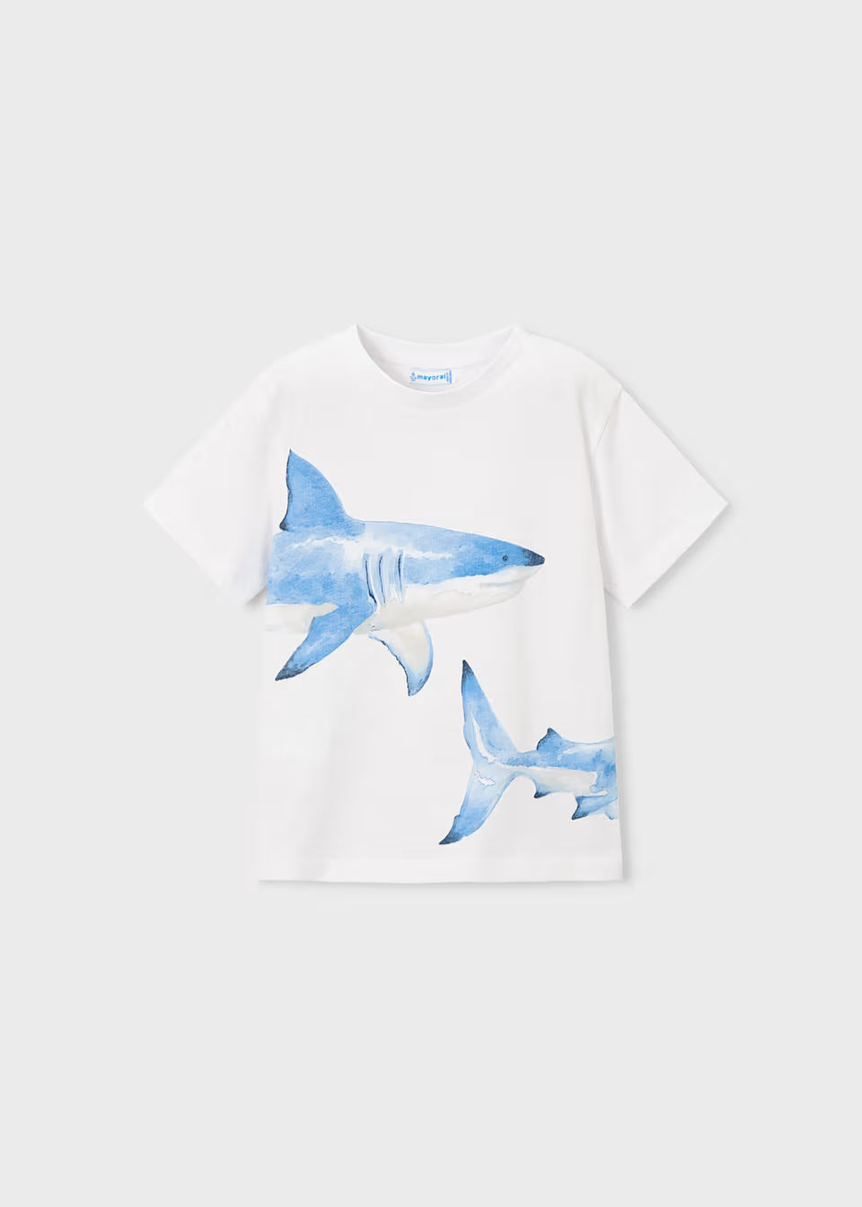 Graphic Tee - White Sharks