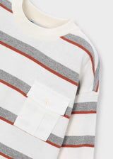 Striped Pocket Tee - Tile
