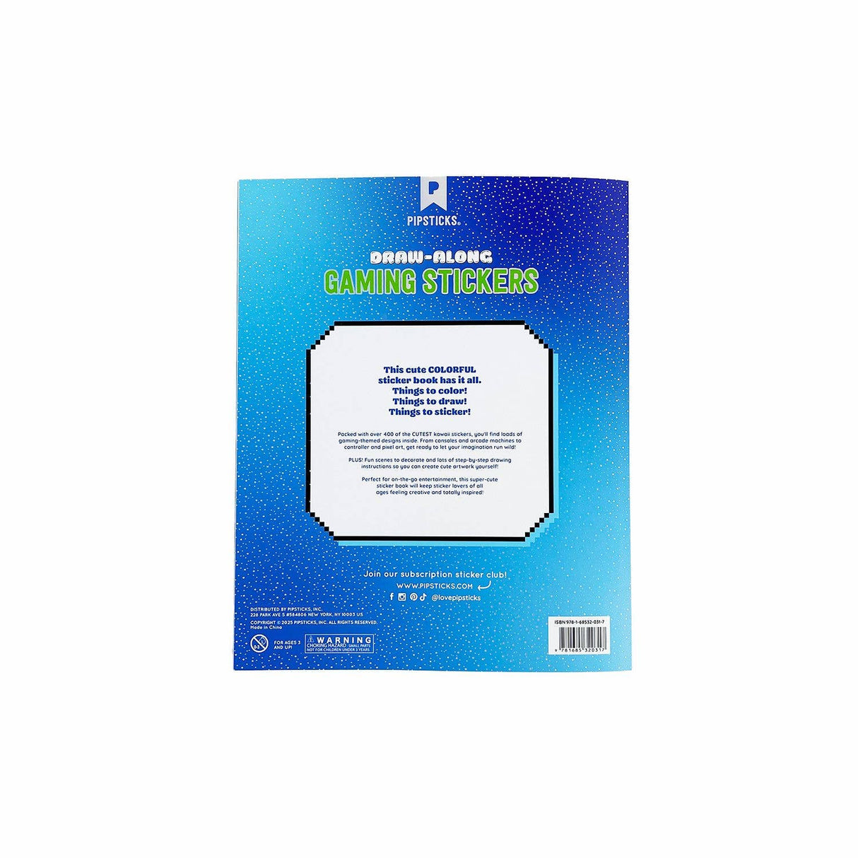 Pipstickers - Draw-Along Gaming Sticker Book